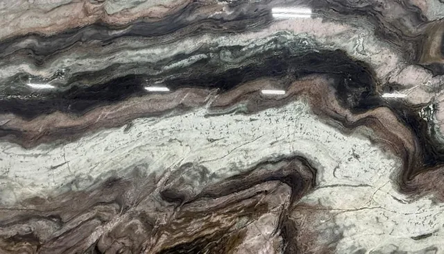 Jade Mirage quartzite slab